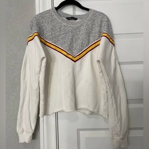 Abercrombie & Fitch Speckled Gray Sweatshirt